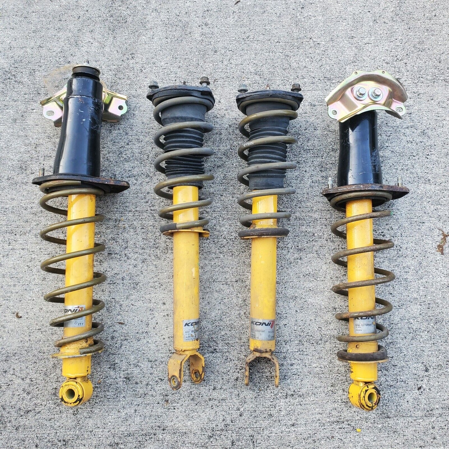 Mazda RX-8 Suspension Kit KONI Yellow Sport Struts + TIEN Lowering Springs