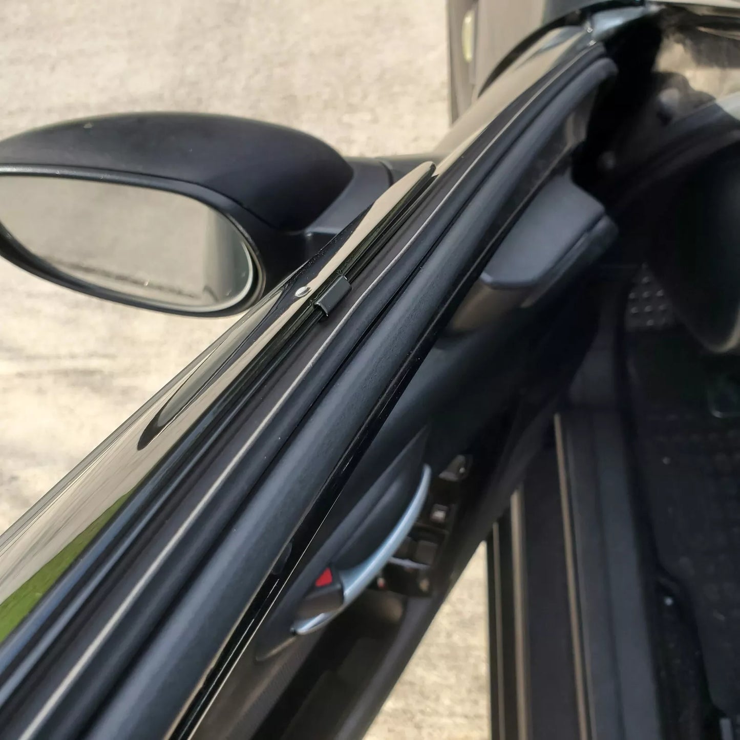 Mazda RX-8 JDM OEM Window Visor Deflector Rain Guards Brilliant Black RX8 SE3P