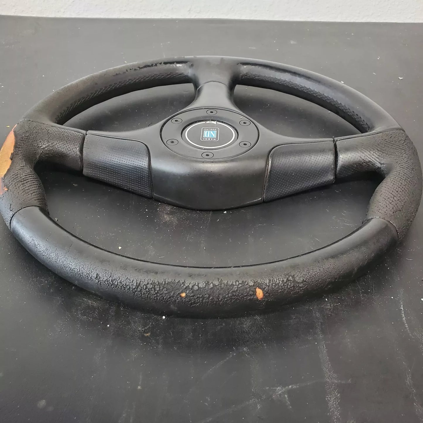 Nardi Torino Z5 Racing Steering Wheel Black Leather 365mm Made in Italy