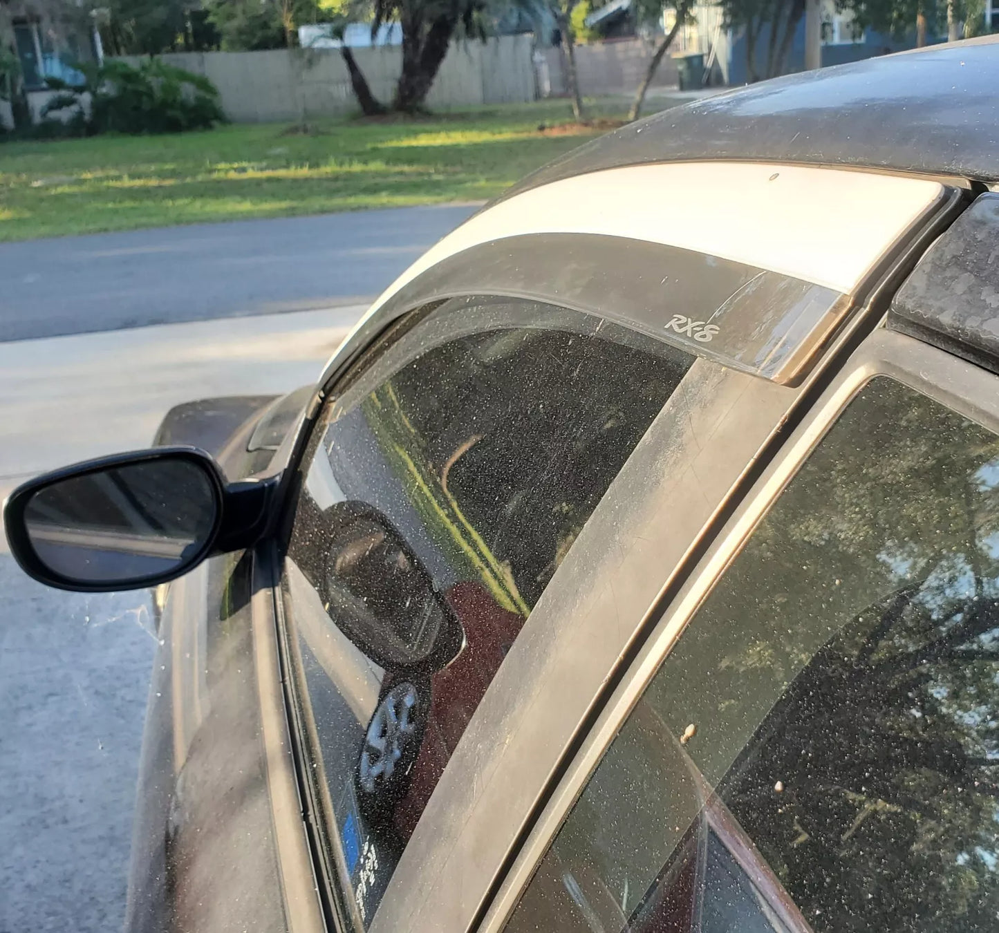 Mazda RX-8 JDM OEM Window Visor Deflector Rain Guards Pearl White RX8 SE3P 04-12