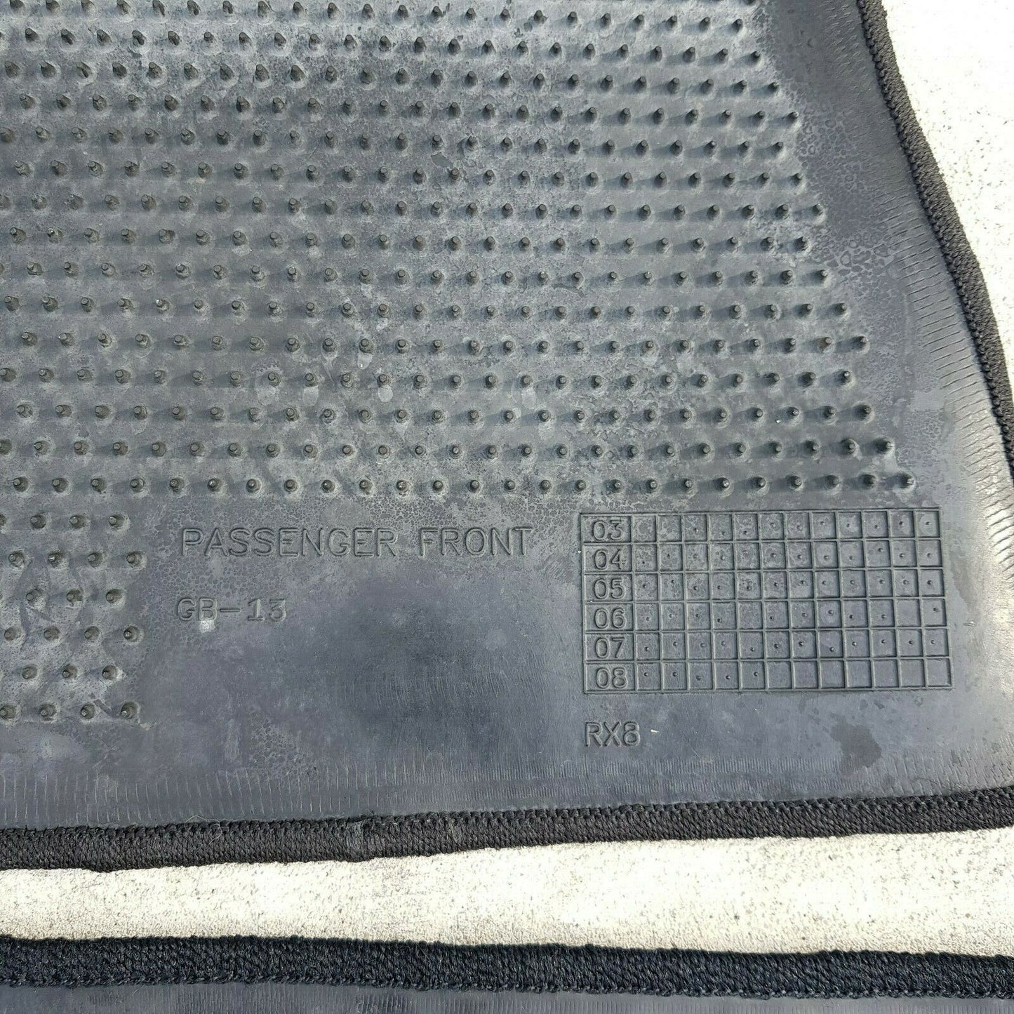 2009-2011 MAZDA RX-8 Series 2 Carpet Floor Mats Complete Set Of 4 09-11 R3 Fair