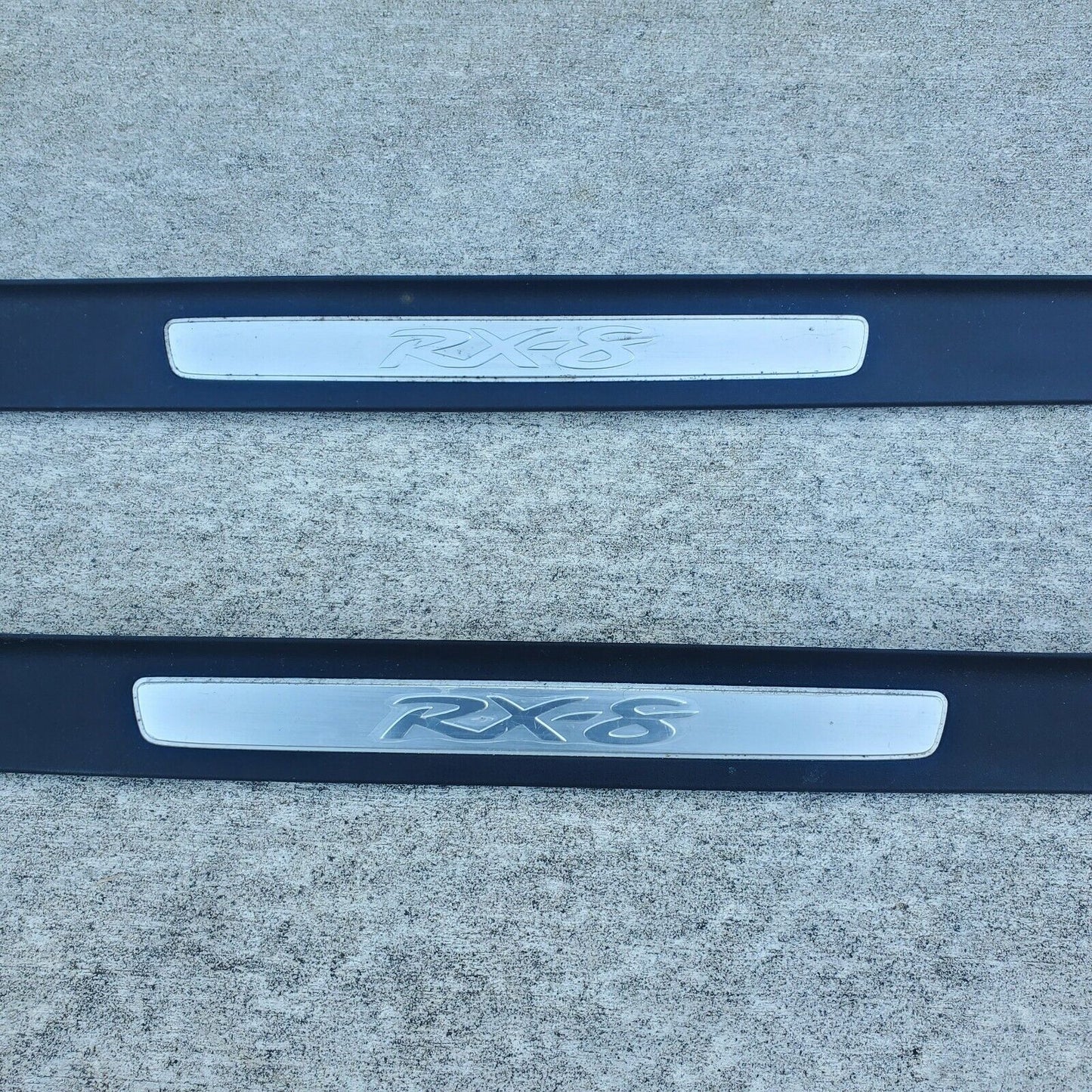2009-11 MAZDA RX8 R3 SE3P Kick Panel Scuff Plate Door Sill Protectors "RX-8" (2)