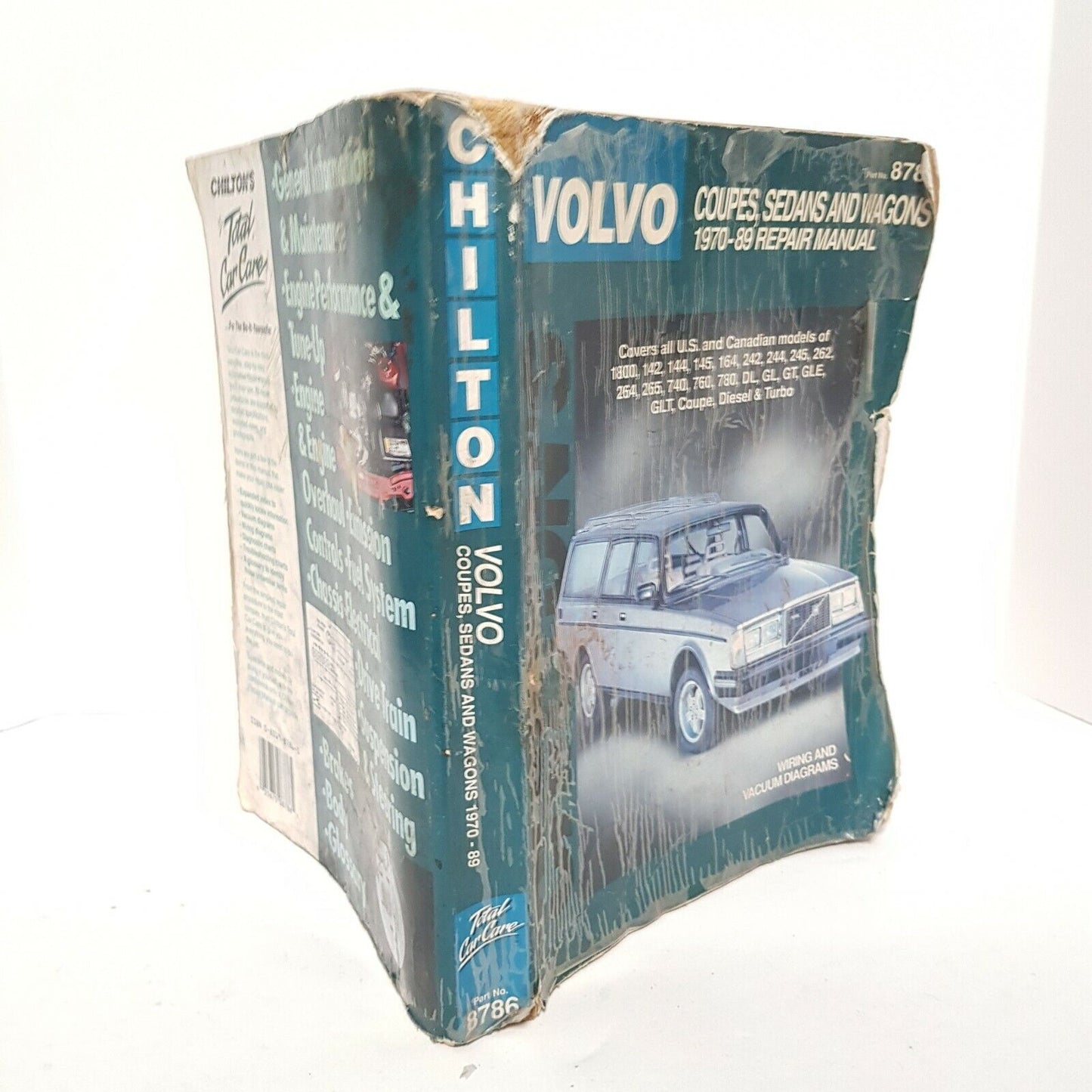 CHILTON 8786 - Volvo Coupes Sedans Wagons 1970-89 Repair Manual 72300