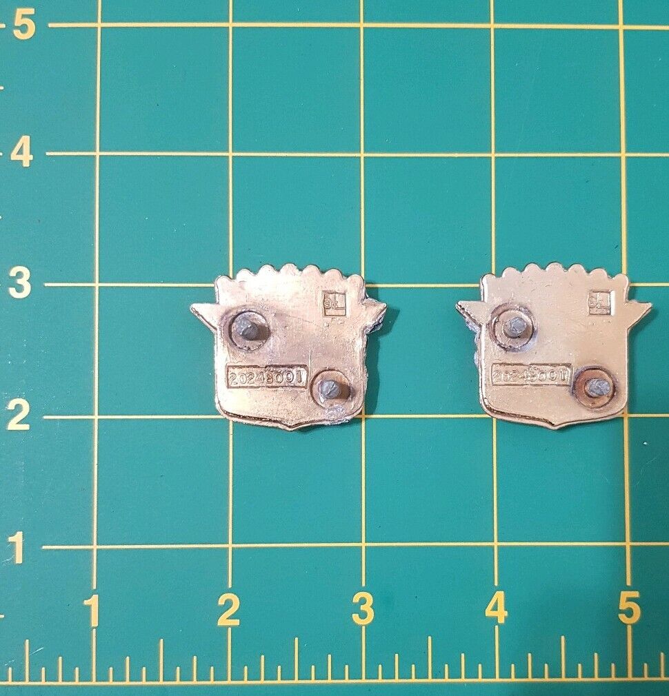 CADILLAC 80s 90s Roof Crests Set Of 2 Brougham Deville El Dorado Fleetwood GOLD