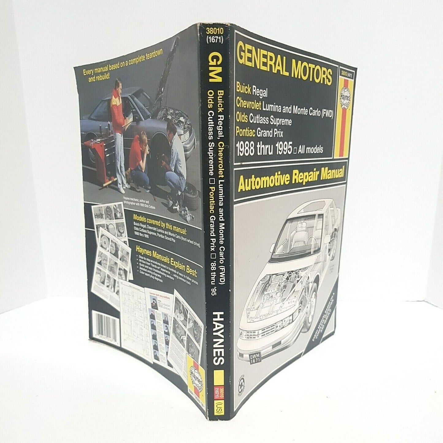 Haynes 38010 / 1671 Manual GM Buick Regal, Pontiac Grand Prix, Lumina 1988-1995