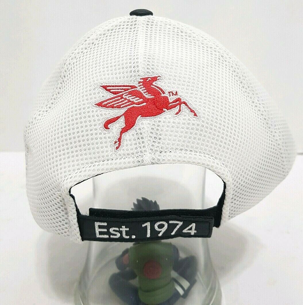 MOBIL 1 One Official Motor Oil of NASCAR Hat Drag Indy Race Track Pegasus Cap