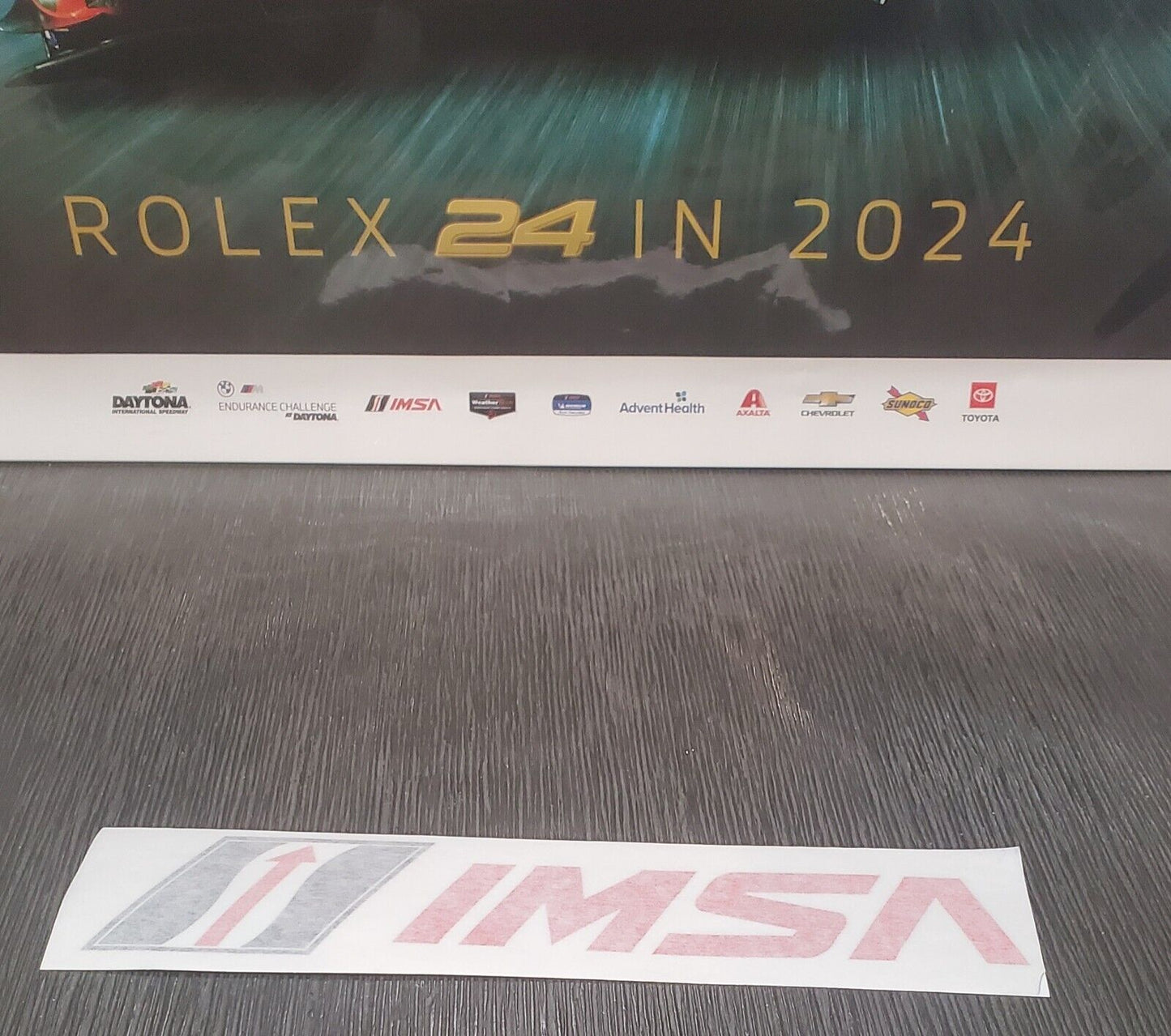2024 Rolex 24 Endurance Race at Daytona Official Event Poster + IMSA Decal