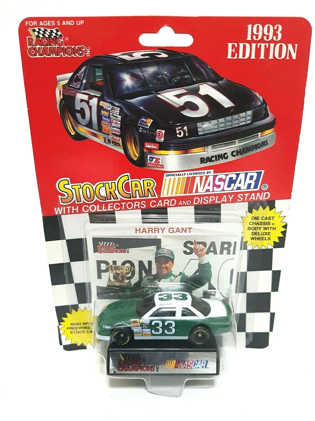 RACING CHAMPIONS 1993 NASCAR Stock Car LOT: Gordon Rudd Wallace Allison Gant NEW