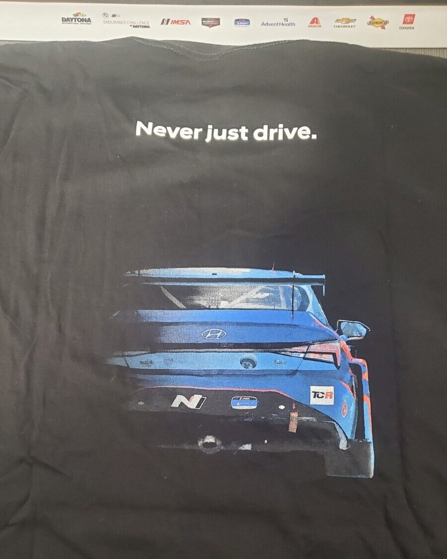 2024 Hyundai Elantra N TCR T-shirt Rolex 24 Hour IMSA Race at Daytona Size XL