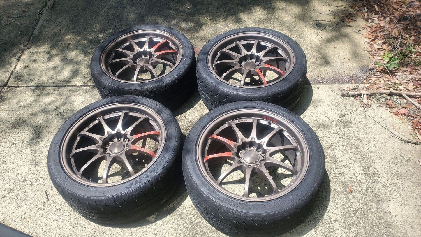 Volk Racing CE28N 18x8.5 +30 5x114.3 Bronze (4 Wheels)