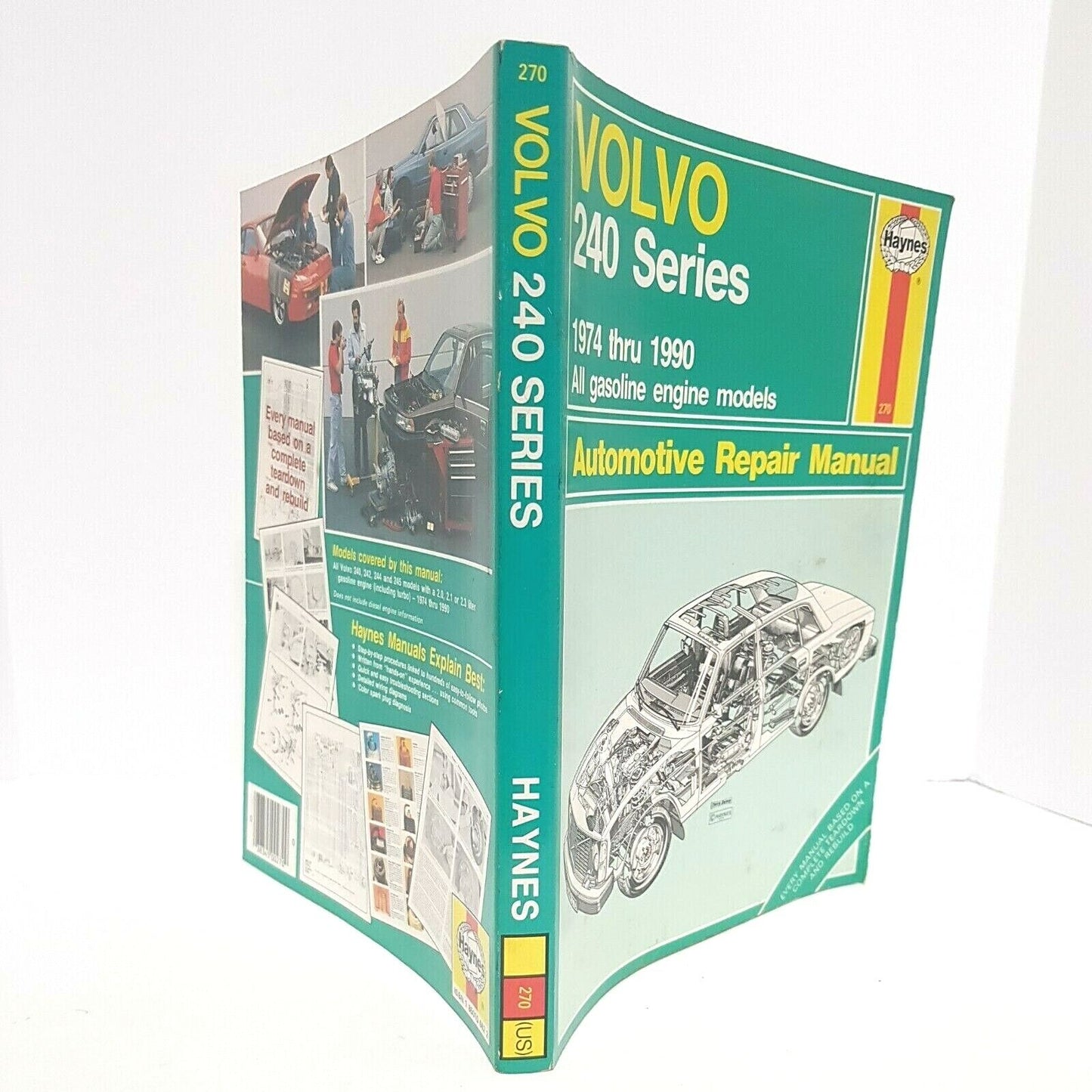 Haynes 270 Repair Manual for Volvo 240 series, 1974 thru 1990 B230 Turbo PRV V6