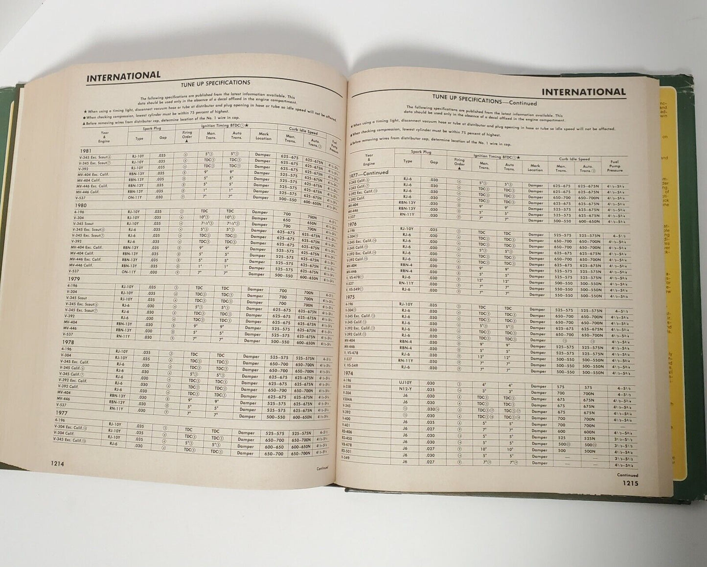 MOTOR Truck Repair Manual (34th Edition) 1st print for 70-81 models Gas + Deisel