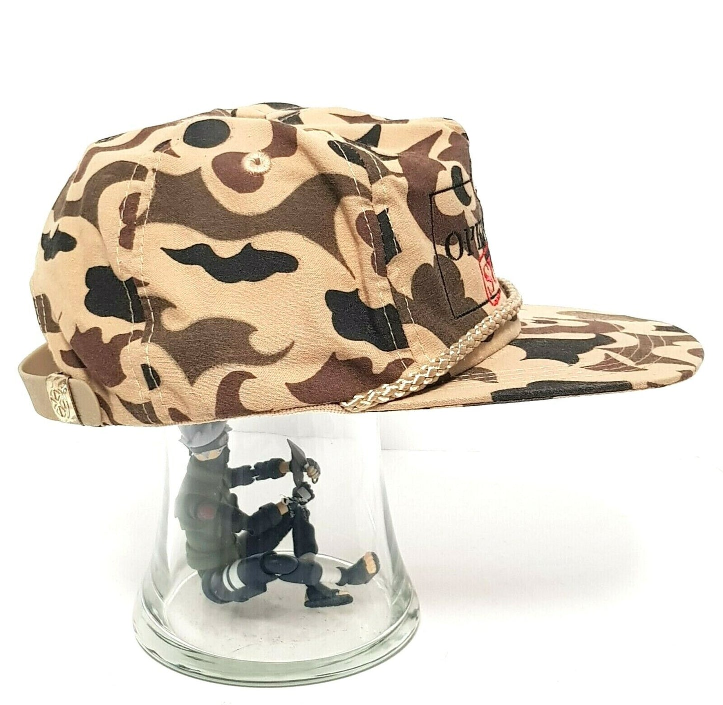PENNZOIL "Operation Success" Camo Trucker Cap VTG 90's Hat Snapback Embroidered