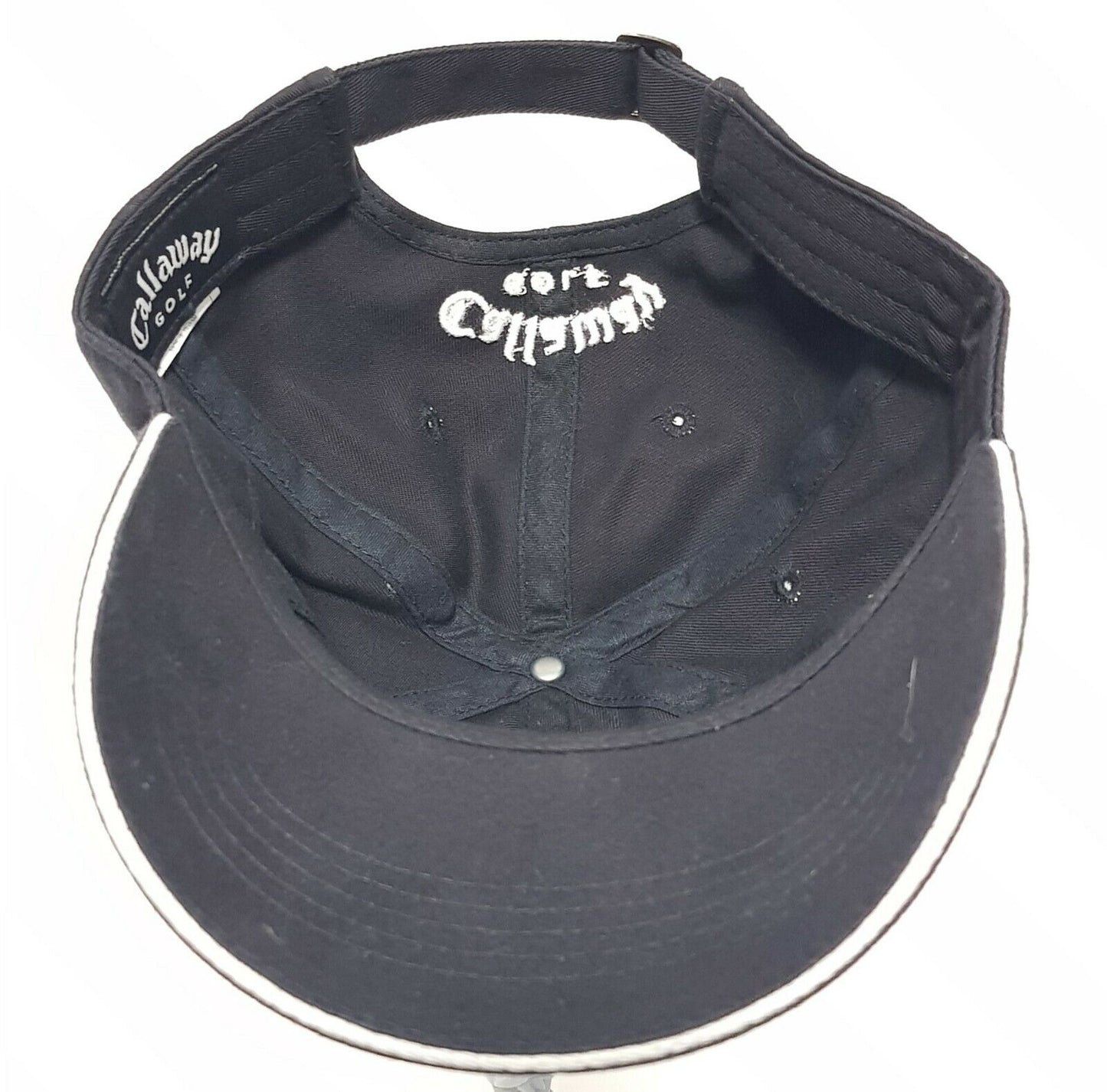 CADILLAC Callaway Golf Hat Adjustable Cloth Strapback Cap Black White PGA Tour