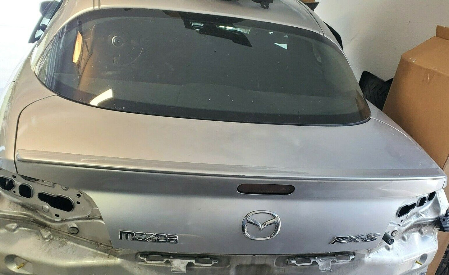 09-11 MAZDA RX-8 OEM Rear Duckbill Wing Trunk Spoiler Air Foil - Sunlight Silver