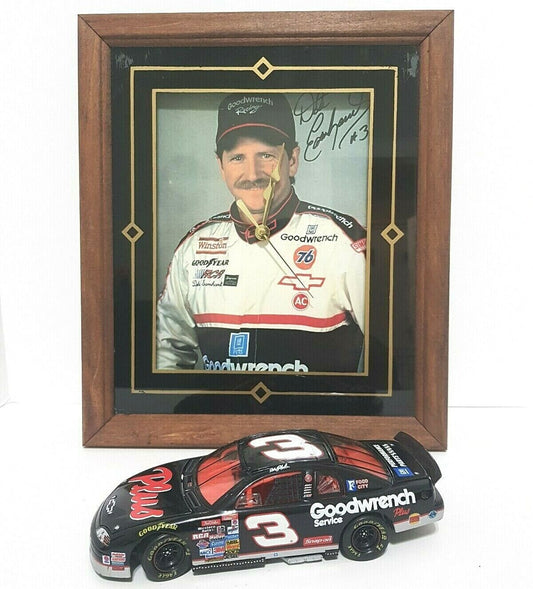 Dale Earnhardt, Sr #3 Intimidator Collectible VTG NASCAR Wall Clock + 1/24 model