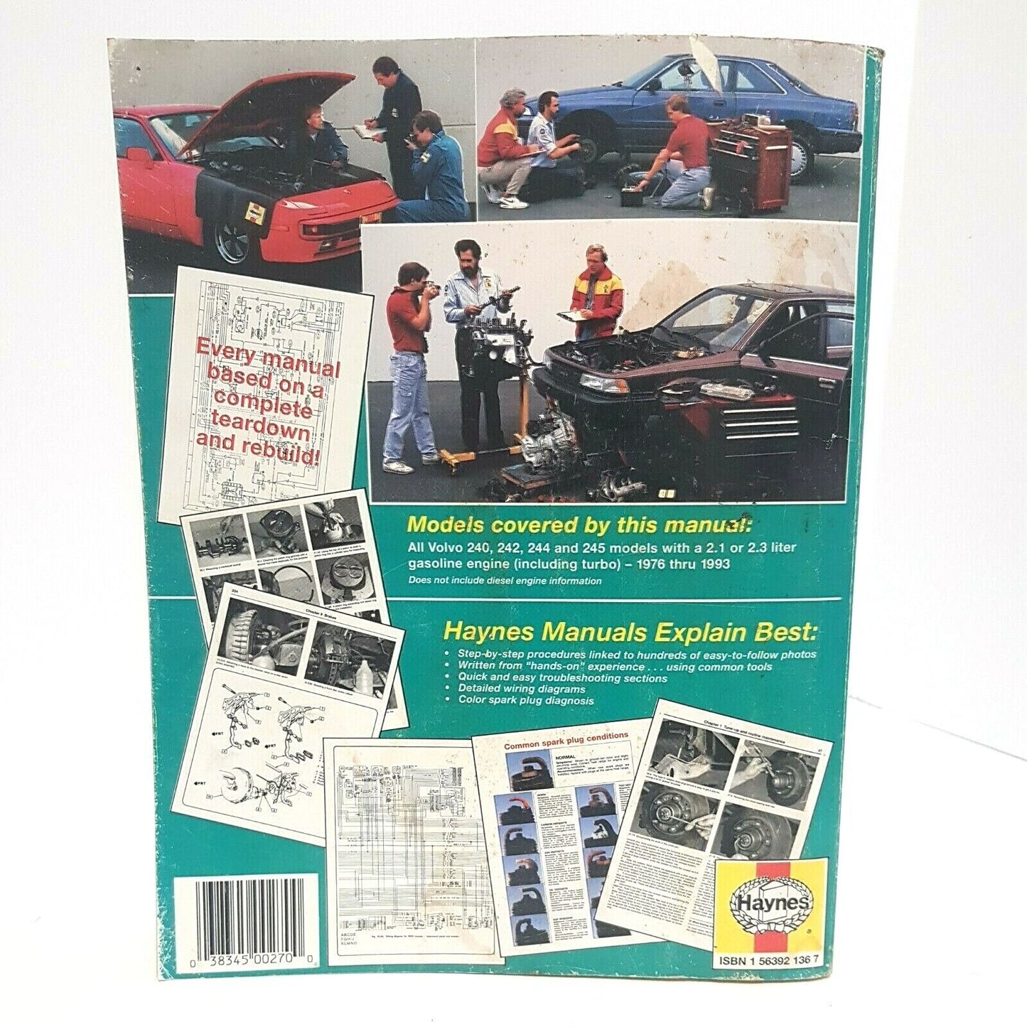 Haynes 97020 Repair Manual for Volvo 240 All Gas 1976-1993 B230 Turbo PRV V6