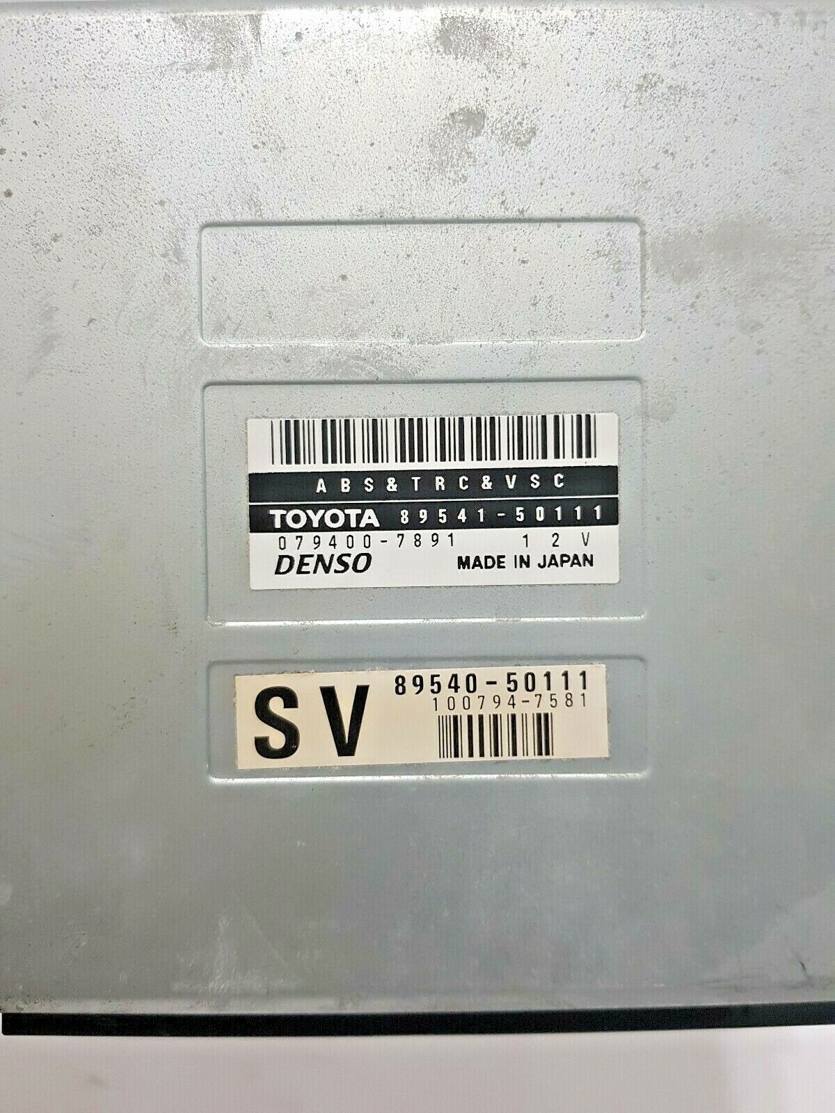 LEXUS LS400 1998 - 2000 ABS TRC VSC Control Unit Module Toyota 89541-50111