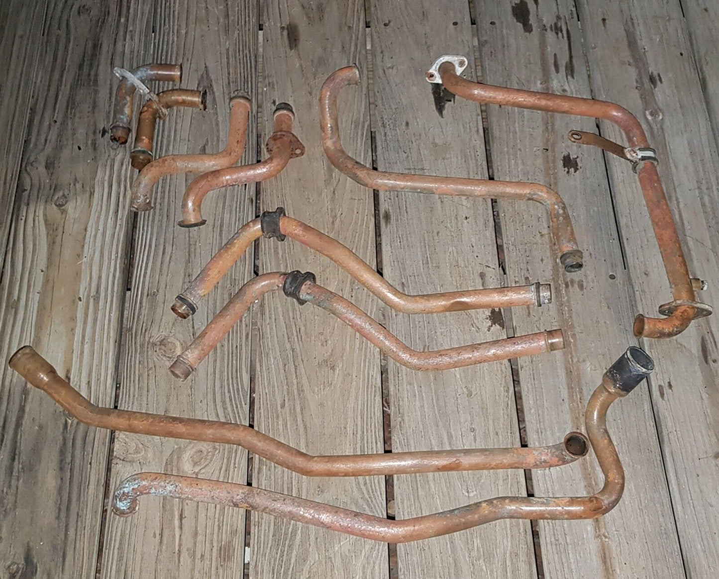 GENUINE VOLVO PENTA copper COOLANT PIPE #856533 AQ series 4 cyl marine engines