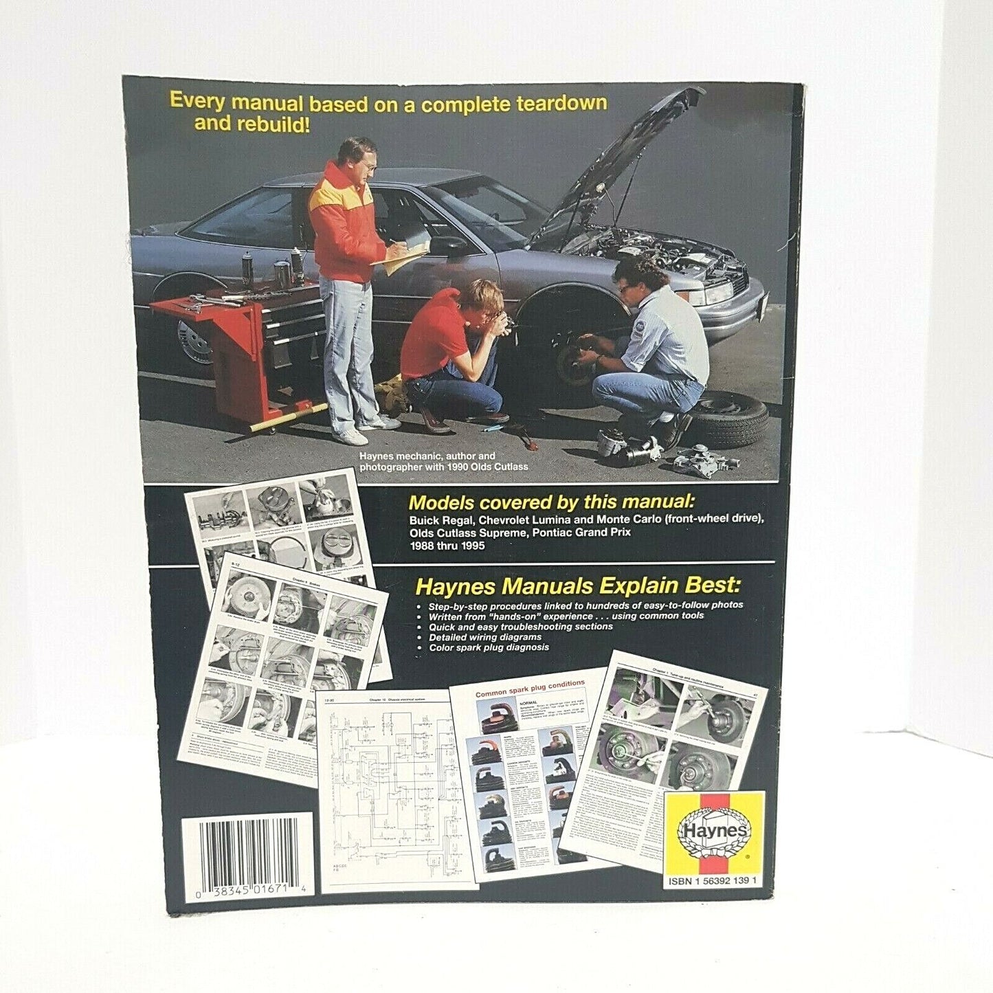 Haynes 38010 / 1671 Manual GM Buick Regal, Pontiac Grand Prix, Lumina 1988-1995