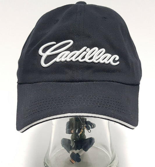 CADILLAC Callaway Golf Hat Adjustable Cloth Strapback Cap Black White PGA Tour