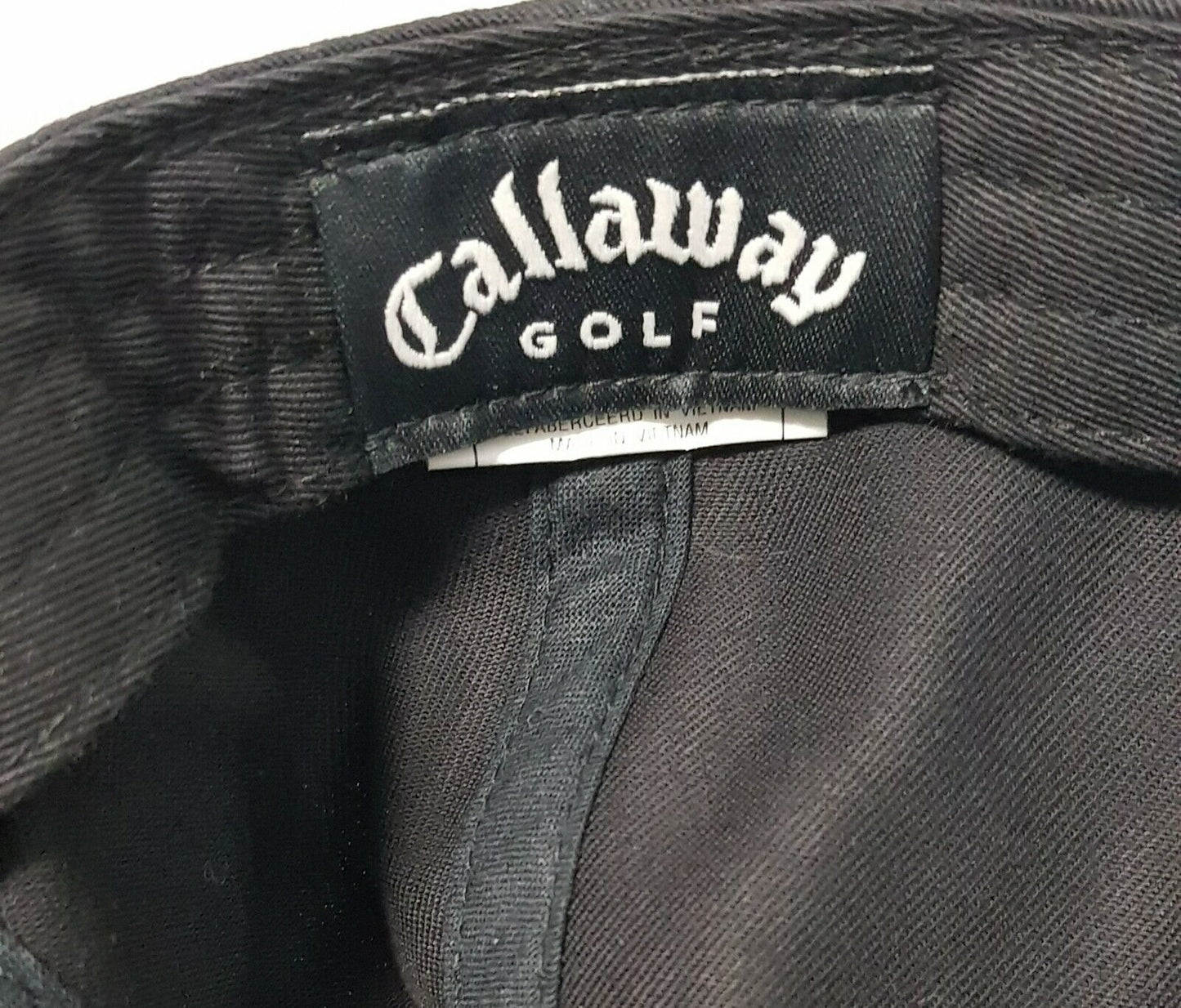CADILLAC Callaway Golf Hat Adjustable Cloth Strapback Cap Black White PGA Tour