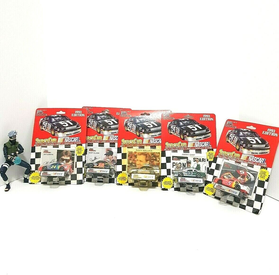 RACING CHAMPIONS 1993 NASCAR Stock Car LOT: Gordon Rudd Wallace Allison Gant NEW