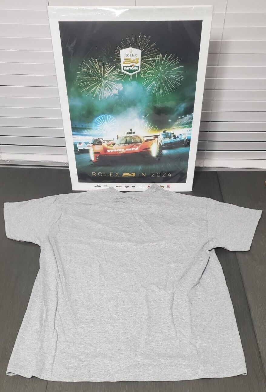 2024 Ford Performance T-shirt Mustang GT3 GTD Rolex 24 Hour Race at Daytona XL