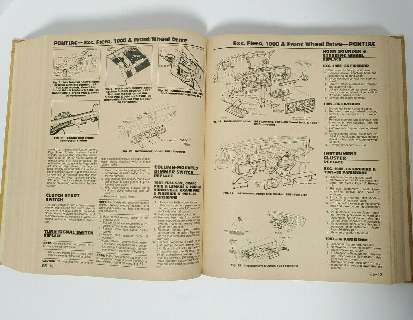 MOTOR Auto Repair Manual 50th Edition 1981-1987 • First Printing - Hardcover