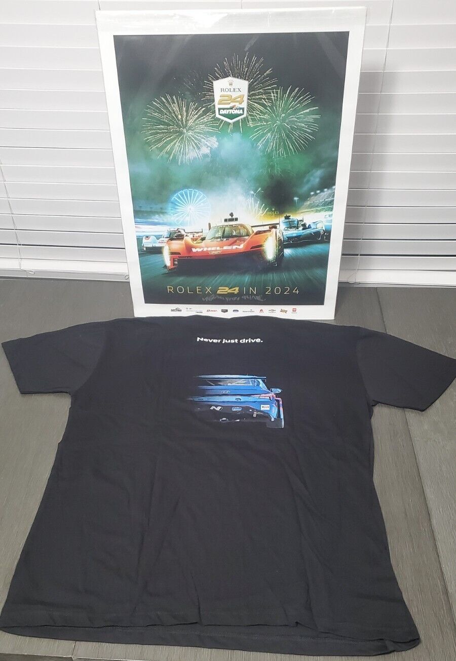 2024 Hyundai Elantra N TCR T-shirt Rolex 24 Hour IMSA Race at Daytona Size XL