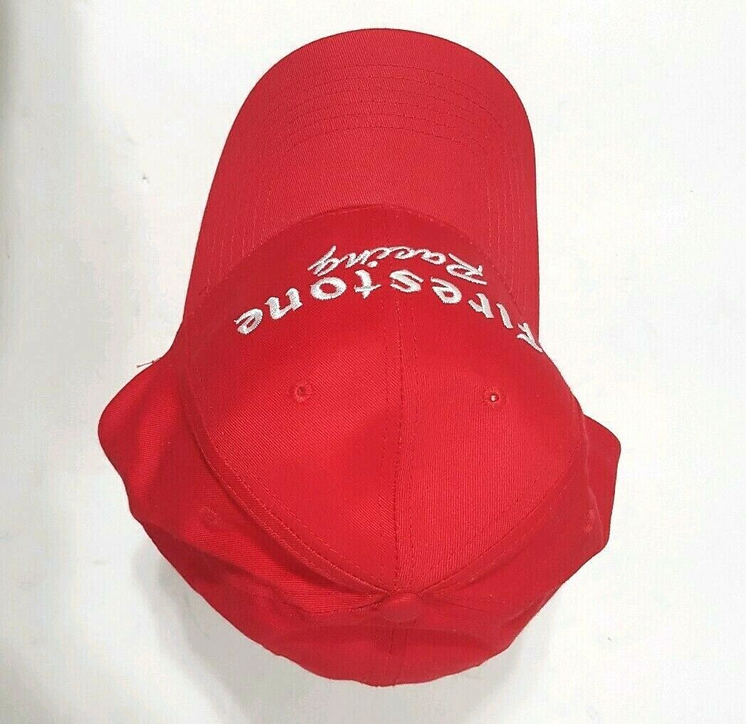 FIRESTONE Racing Hat BRIDGESTONE Red w/ White 100% cotton Snapback