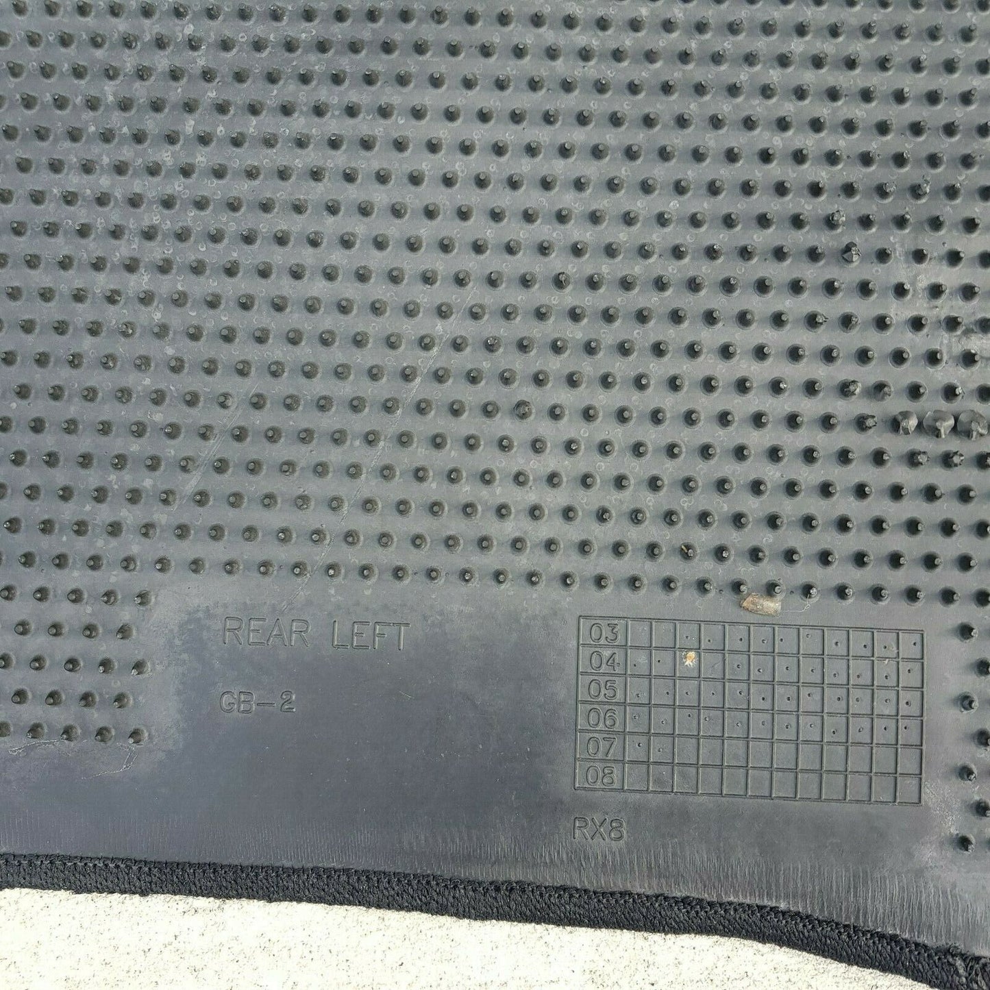 2009-2011 MAZDA RX-8 Series 2 Carpet Floor Mats Complete Set Of 4 09-11 R3 Fair