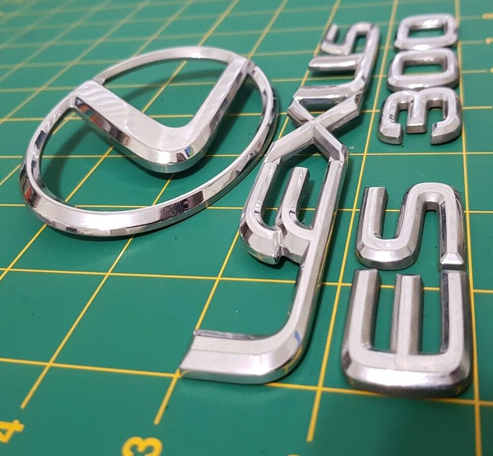 LEXUS ES300 01 02 03 04 05 Rear Emblem Set Trunk Badge Logo Chrome R2542 R2578
