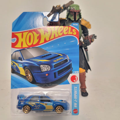 Hot Wheels Subaru Impreza WRX Rally J-Imports 176/250 Blue (JJK19)