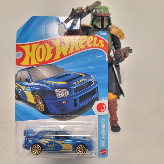 Hot Wheels Subaru Impreza WRX Rally J-Imports 176/250 Blue (JJK19)