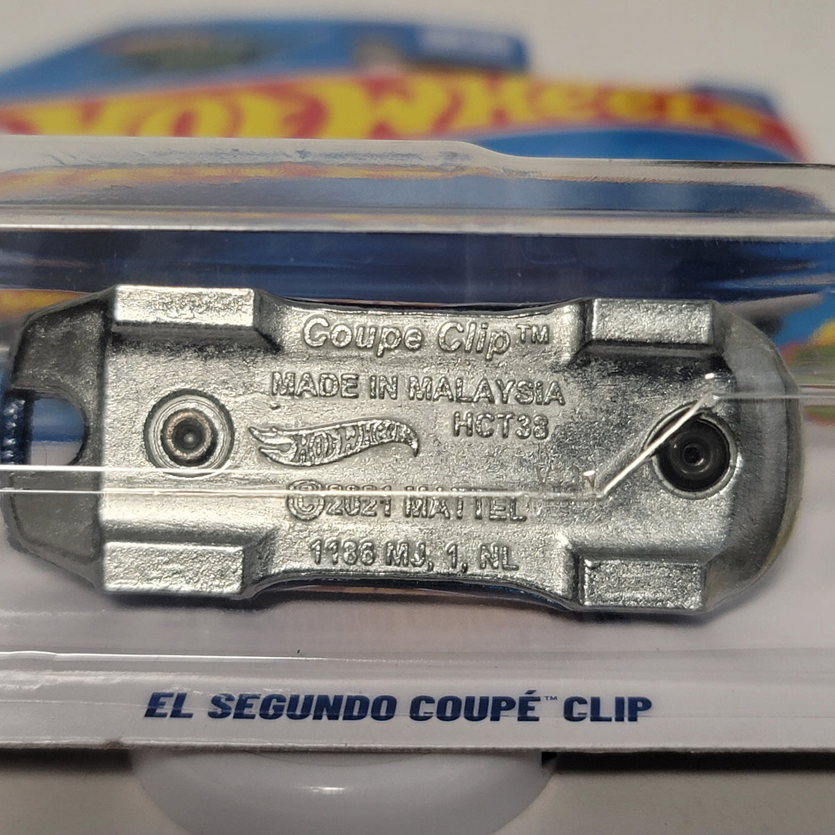 Hot Wheels El Segundo Coupe' Clip Experimotors 93/250 Blue Key Chain (JJL05)