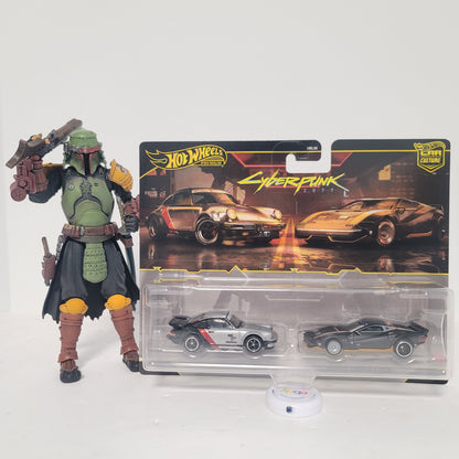 Hot Wheels Car Culture Premium 2-pack Cyberpunk Porsche 930 & Quadra Turbo-R V-Tech (JHW53)