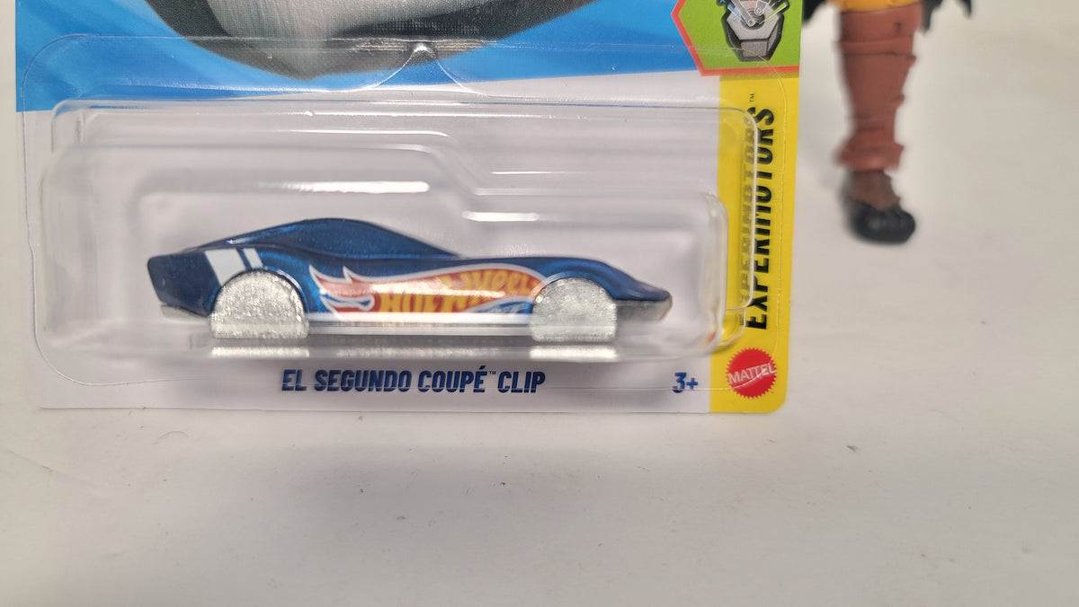 Hot Wheels El Segundo Coupe' Clip Experimotors (JJL05) Key Chain Car Blue