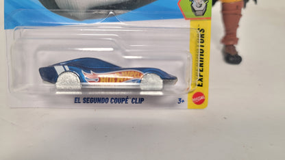 Hot Wheels El Segundo Coupe' Clip Experimotors (JJL05) Key Chain Car Blue