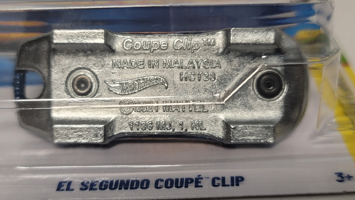 Hot Wheels El Segundo Coupe' Clip Experimotors (JJL05) Key Chain Car Blue