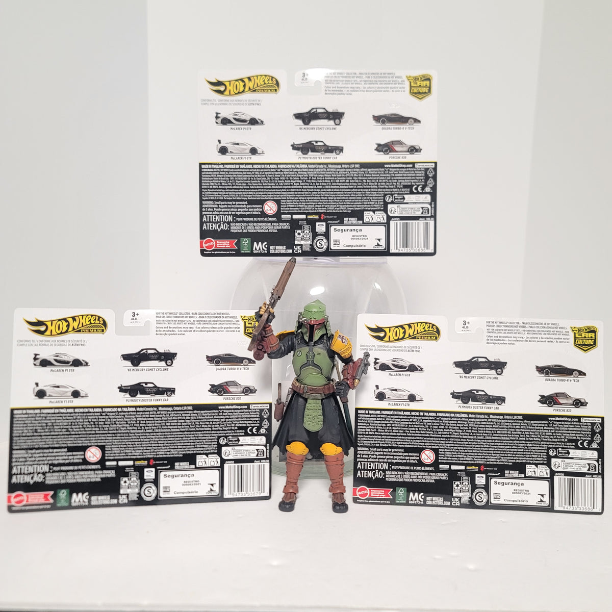 Hot Wheels Car Culture Premium Set (3 pcs) McLaren + Black Hole Racing + Cyberpunk