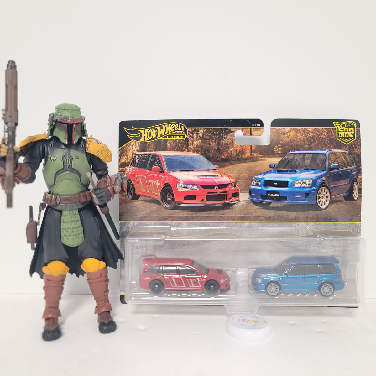 Hot Wheels Car Culture 2-pack '05 Mitsubishi EVO IX Wagon & '04 Subaru Forester STI  (JHW46)
