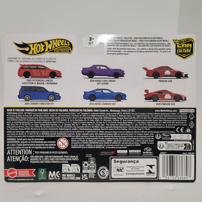 Hot Wheels Car Culture 2-pack '18 Dodge Challenger SRT Demon & '15 Charger SRT  (JHW47)