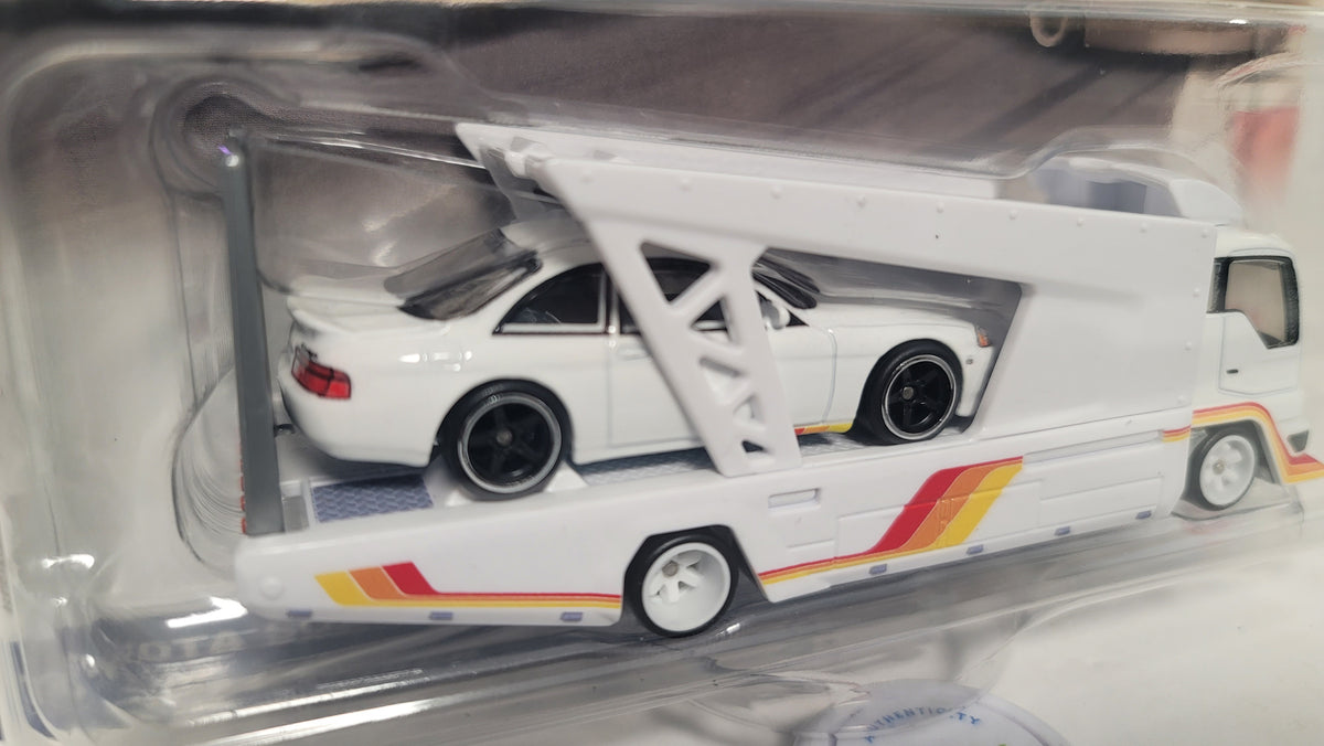 Hot Wheels Car Culture Premium Toyota Soarer & Kousoku Hauler #79 (JBM32)