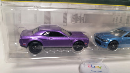 Hot Wheels Car Culture 2-pack '18 Dodge Challenger SRT Demon & '15 Charger SRT  (JHW47)