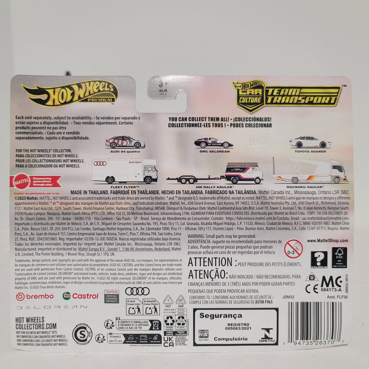 Hot Wheels Car Culture Premium Toyota Soarer & Kousoku Hauler #79 (JBM32)