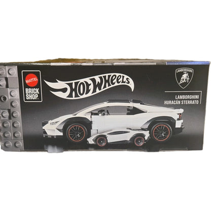 Hot Wheels Brick Shop Lamborghini Huracán Sterrato Build & Customize 1:32 Model Kit + 1:64 Car