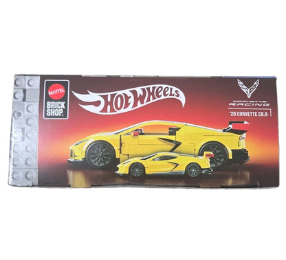 Hot Wheels Brick Shop ’20 Corvette C8.R Build & Customize 1:32 Model Kit + 1:64 Car