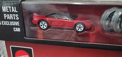 Hot Wheels Brick Shop Elite '90 Acura NSX 1:16 Built & Customize Model Kit + 1:64 Car