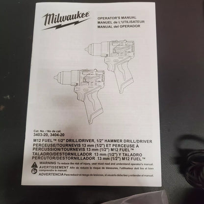 Milwaukee M12 FUEL 2-Tool Combo Kit Impact Driver & Hammer Drill 3497-22 - READ